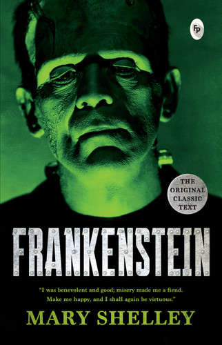 Frankenstein book cover by Mary Shelley