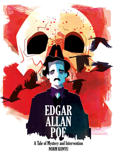 Edgar Allan Poe: A Tale of Mystery and Intervention book cover by Norm Konyu