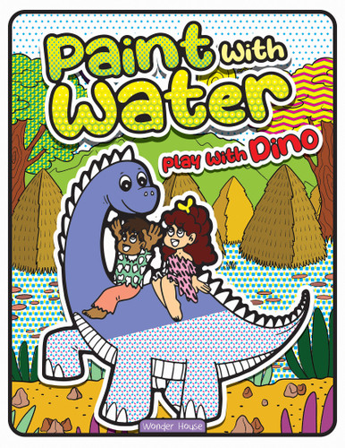 Paint with Water Play with Dinosaur book cover by Wonder House Books