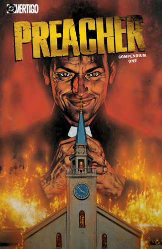 Preacher Compendium One book cover by Garth Ennis
