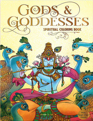 Gods and Goddesses - Spiritual Coloring Book book cover by Wonder House Books