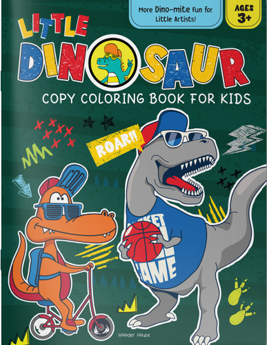 Little Dinosaur Copy Coloring Book For Kids book cover by Wonder House Books