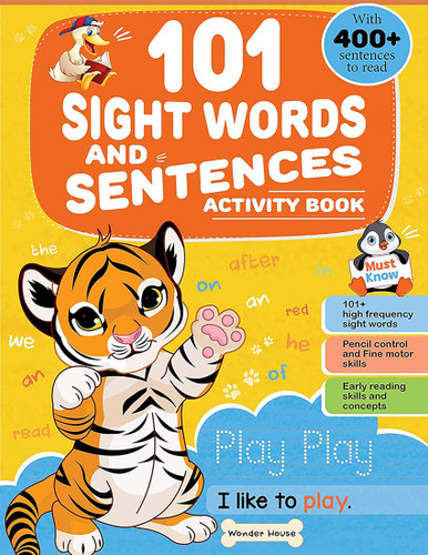 101 Sight Words And Sentence (With 400+ Sentences To Read): Activity Book For Children book cover by Wonder House Books