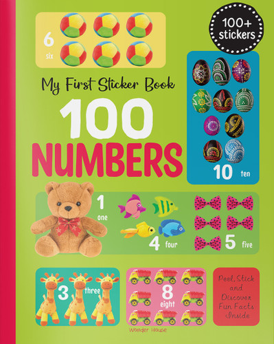 My First 100 Numbers Stickers book cover by Wonder House Books