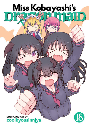 Miss Kobayashi's Dragon Maid Vol. 18 (Miss Kobayashi's Dragon Maid) book cover by Coolkyousinnjya