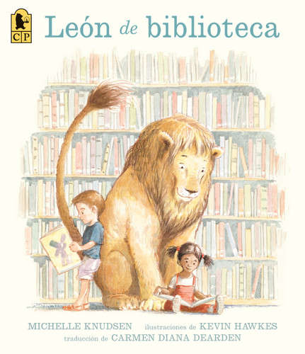 León de biblioteca book cover by Michelle Knudsen