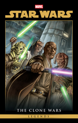 Star Wars Legends: The Clone Wars Omnibus Vol. 1 Jan Duursema Cover book cover by W. John Ostrander, Haden Blackman
