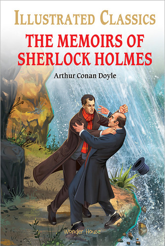 Memoirs of Sherlock Holmes for Kids : illustrated Abridged Children Classics English Novel with Review Questions, The book cover by Sir Arthur Conan Doyle