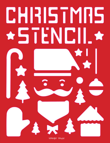 Stencil Book Christmas book cover by Wonder House Books