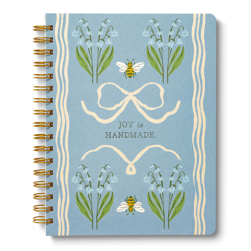 Spiral Notebook: Joy Is Handmade. (Spiral Notebooks) book cover by COMPENDIUM
