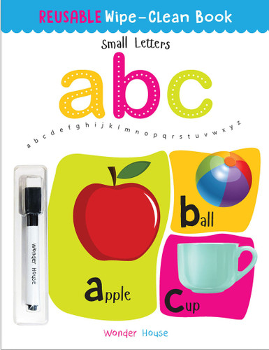 Reusable Wipe And Clean Book - Small Letters : Write And Practice Small Letters book cover by Wonder House Books
