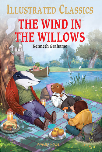 Wind in the Willows : Illustrated Abridged Children Classic English Novel with Review Questions , The book cover by Kenneth Grahame