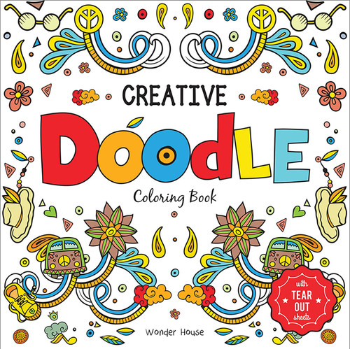Creative Doodle Coloring Book: Children's Coloring Book With Tear Out Sheets book cover by Wonder House Books