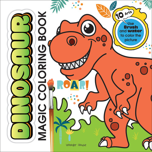 Dinosaur Magic Coloring Book book cover by Wonder House Books