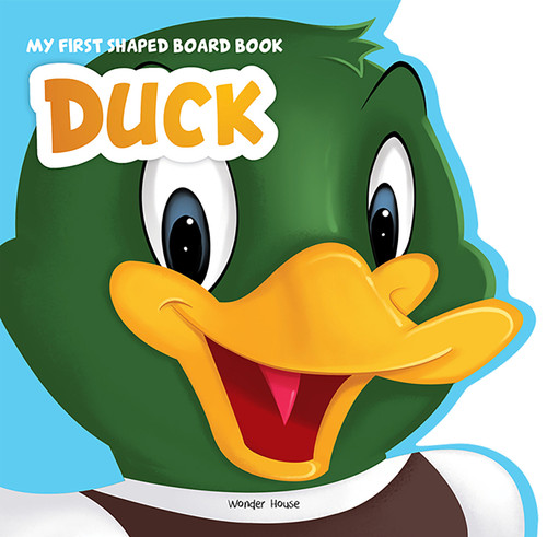 My First Shaped Board Book - Duck, Die-Cut Animals, Picture Book for Children book cover by Wonder House Books