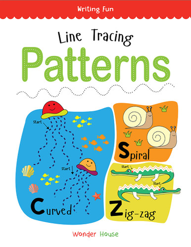 Line Tracing Patterns: Practice Drawing And Tracing Lines And Patterns book cover by Wonder House Books