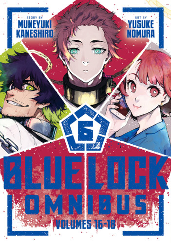 Blue Lock Omnibus 6 (Vol. 16-18) (Blue Lock Omnibus) book cover by Muneyuki Kaneshiro