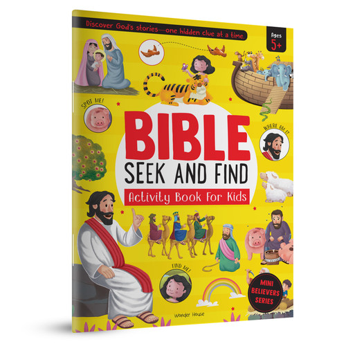 Bible Seek and Find Activity Book For Kids book cover by Wonder House Books
