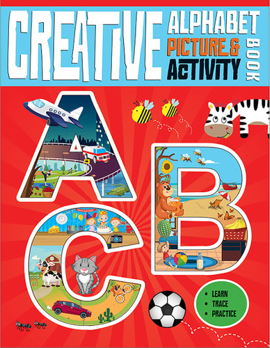 Creative Alphabets Picture and Activity Book book cover by Rahul Dhamija