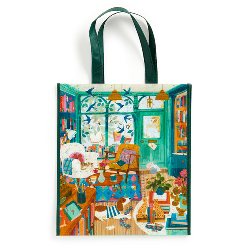 Bookshop Afternoon Reusable Shopping Bag book cover by Galison