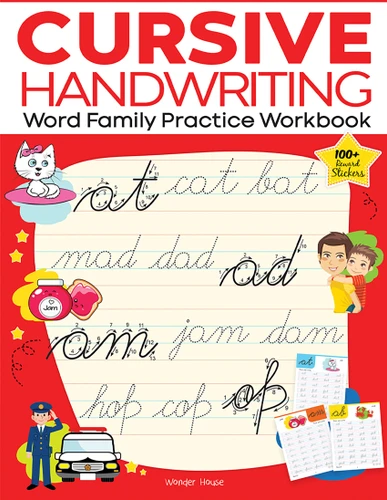 Cursive Handwriting - Word Family: Practice Workbook For Children book cover by Wonder House Books