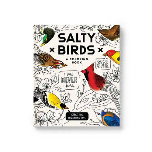 Salty Birds Coloring Book book cover by Brass Brass Monkey