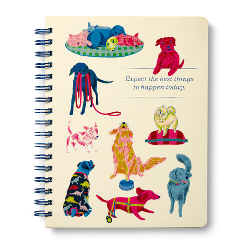 Spiral Notebook: Expect the Best Things to Happen Today. (Spiral Notebooks) book cover by COMPENDIUM