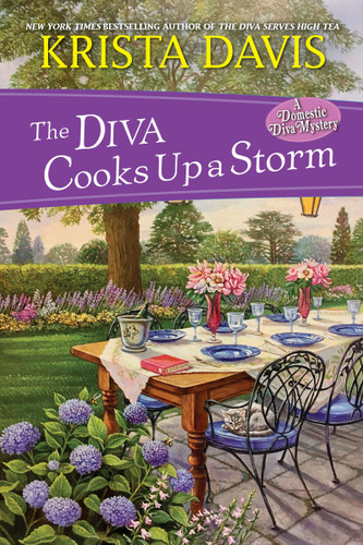The Diva Cooks Up a Storm (A Domestic Diva Mystery) book cover by Krista Davis