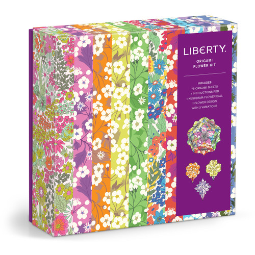 Liberty Classic Floral Origami Flower Kit book cover by Galison