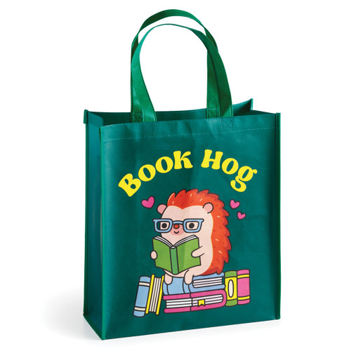 Book Hog Reusable Shopping Bag book cover by Mudpuppy