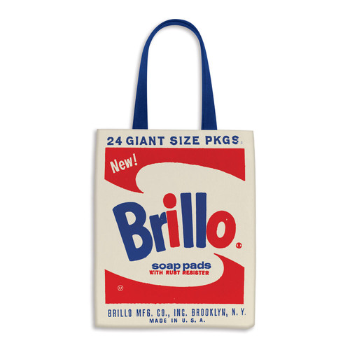 Andy Warhol Brillo Tote Bag book cover by Galison, Andy Warhol