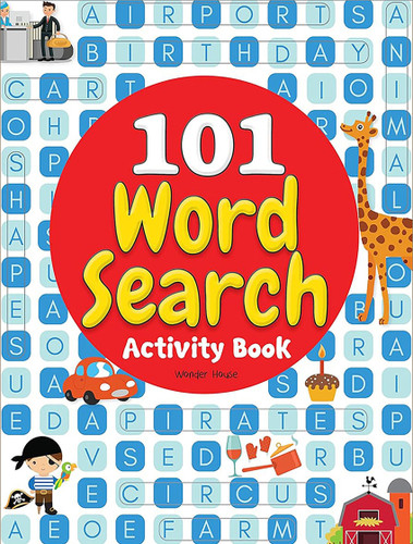 101 Word Search Activity Book: Large Grid Word Search Puzzles for Kids With Attractive Illustrations book cover by Wonder House Books