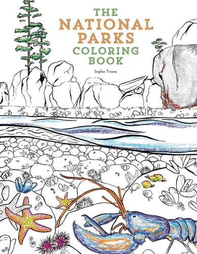 The National Parks Coloring Book book cover by Sophie Tivona