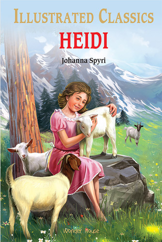 Heidi for Kids : illustrated Abridged Children Classics English Novel with Review Questions book cover by Johanna Spyri