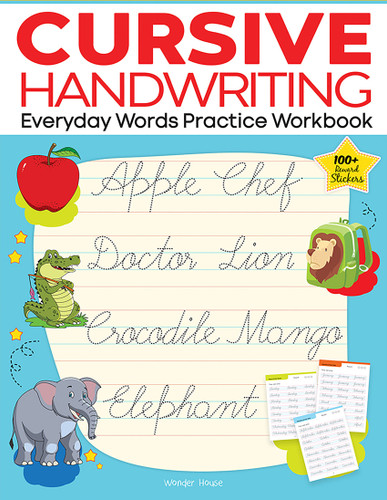 Cursive Handwriting - Everyday Words: Practice Workbook For Children book cover by Wonder House Books