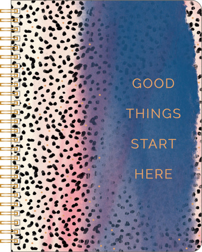 Spiral Notebook: Good Things Start Here (Spiral Notebooks) book cover by COMPENDIUM