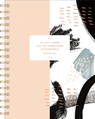 Spiral Notebook: "Go out there and do something remarkable." -Wendy Wasserstein (Spiral Notebooks) book cover by COMPENDIUM