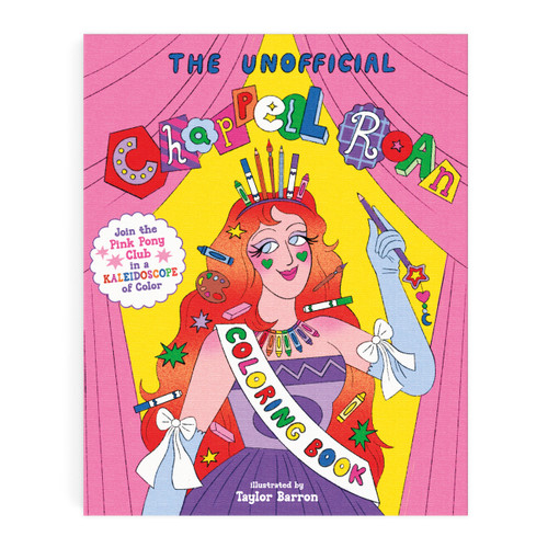 The Chappell Roan Coloring Book: Join The Pink Pony Club In A Kaleidoscope Of Color! book cover by Mudpuppy