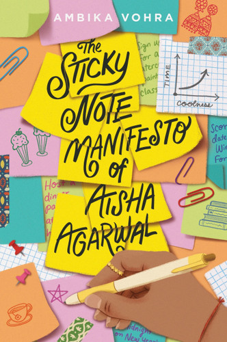 The Sticky Note Manifesto of Aisha Agarwal book cover by Ambika Vohra
