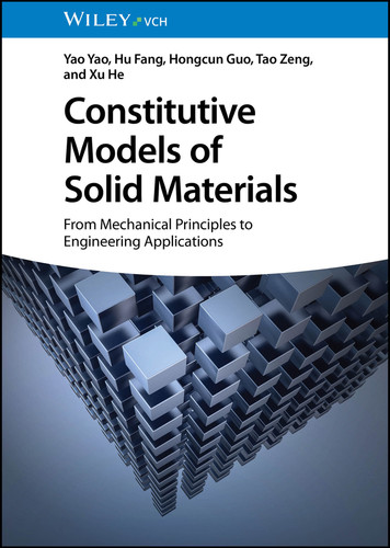 Constitutive Models of Solid Materials: From Mechanical Principles to Engineering Applications book cover by Yao Yao, Hu Fang, Hongcun Guo, Tao Zeng, Xu He
