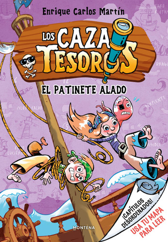 El patinete alado / The Winged Scooter (Los Cazatesoros) book cover by Enrique Carlos Martín
