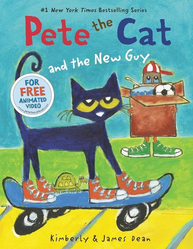 Pete the Cat and the New Guy (Pete the Cat) book cover by James Dean, Kimberly Dean