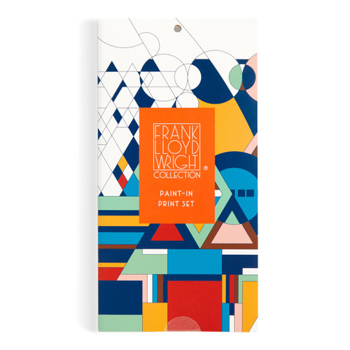 Frank Lloyd Wright Paint-In Print Set book cover by Galison Galison