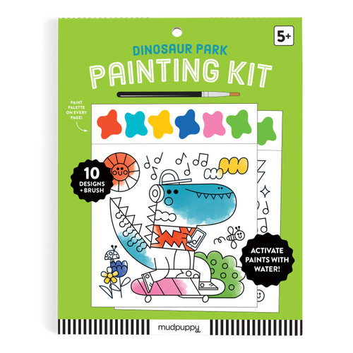 Dinosaur Park Painting Kit book cover by Mudpuppy