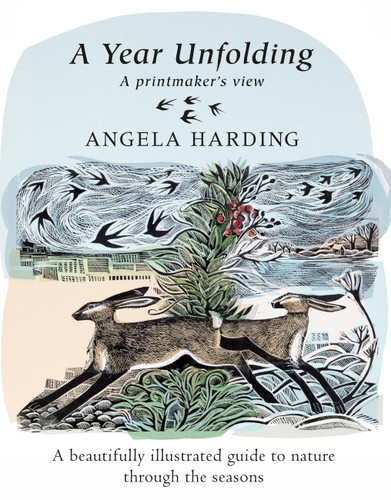 A Year Unfolding: A Printmaker's View book cover by Angela Harding