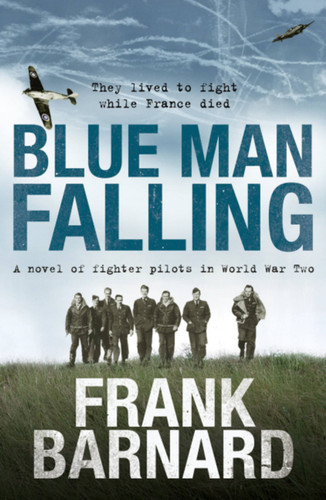 Blue Man Falling book cover by Frank Barnard