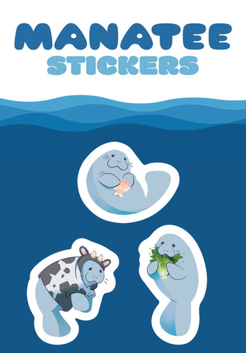 Manatee Stickers (Dover Little Activity Books Stickers) book cover by Amber Maine