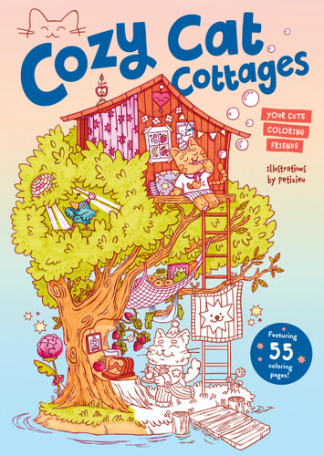 Cozy Cat Cottages: Your cute coloring friends book cover by 