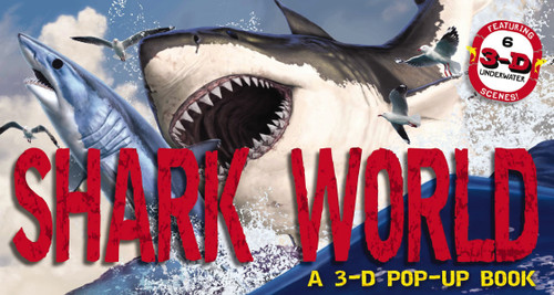 Shark World: A 3-D Pop-Up Book (Pop-Up World!) book cover by Zondervan