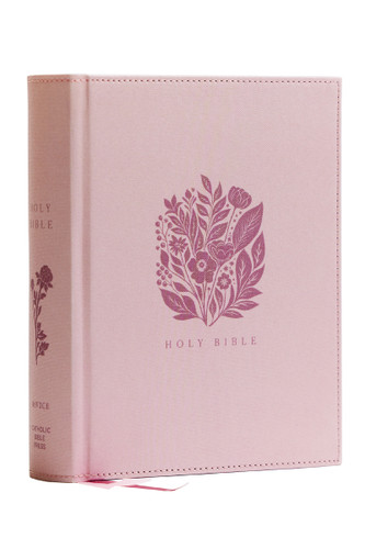RSV2CE Catholic Bible, Journal Edition, Pink Cloth over Board, Comfort Print book cover by Catholic Bible Press